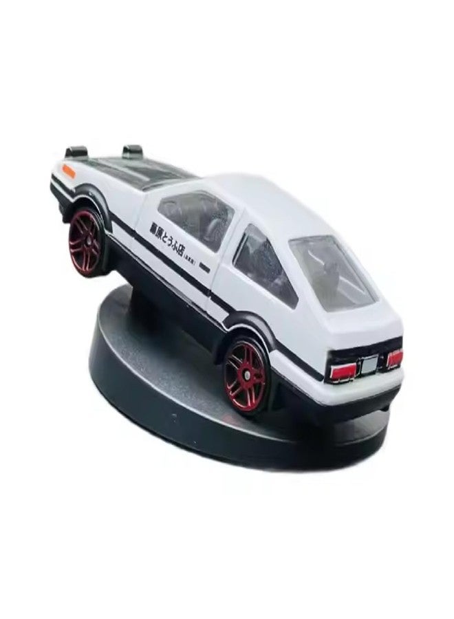 BLAGO Mini Car Model Drifting AE86 Car Model with Self Adhesive Base, 2.95inches Alloy AE86 Car Model Initial D Car Dashboard Decor Car Charm Desk Decor Room Decor Birthday Gift - Image 1